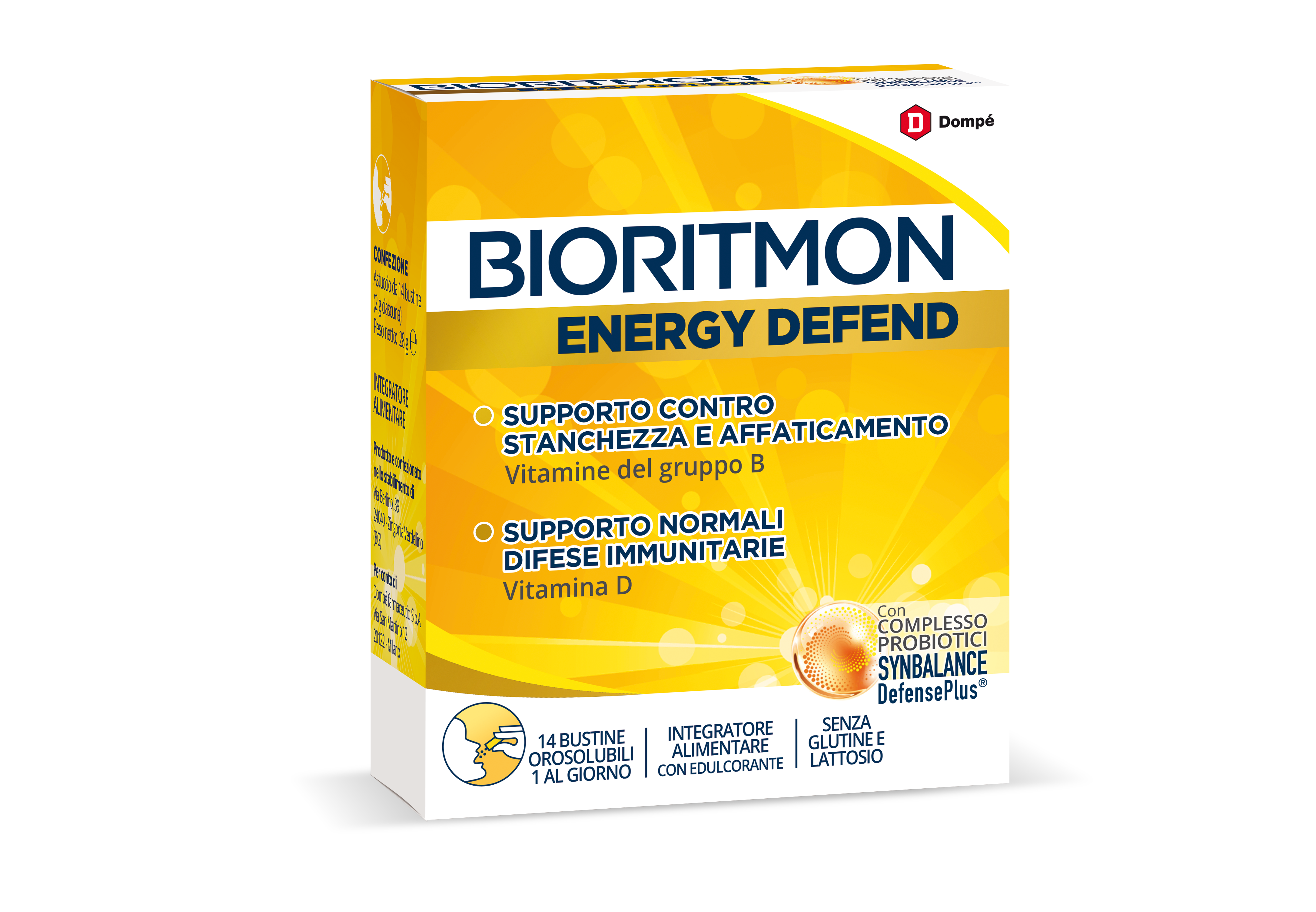 Bioritmon Energy Defend, integratore alimentare vitamine B6, B12, B9, D per stanchezza